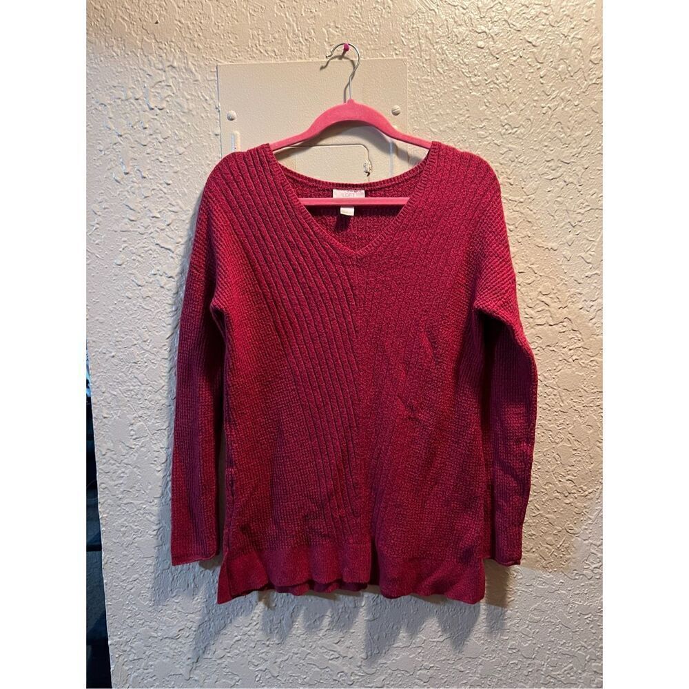Loft V-Neck Pullover Sweater Woman’s Size Small